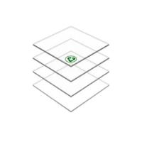 Recycelte Acrylglasplatten